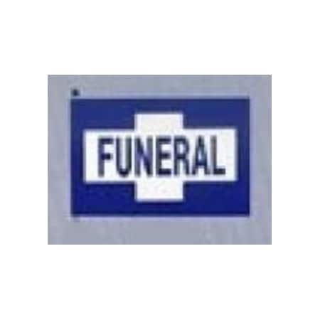 Afs Procession Flag Banners: Purple w/Wht Cross & Funeral (Dozen) 5711076